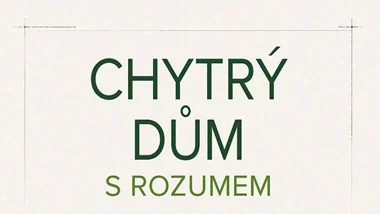 Chytrý dům s rozumem – název knihy na horním výřezu obálky