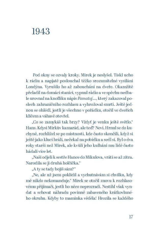 Ukázková stránka z románu Tam, kde býval Mušov