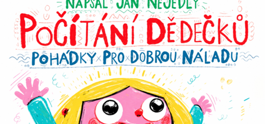Počítání dědečků od Jana Nejedlého – horní široký výřez obálky s čitelným názvem